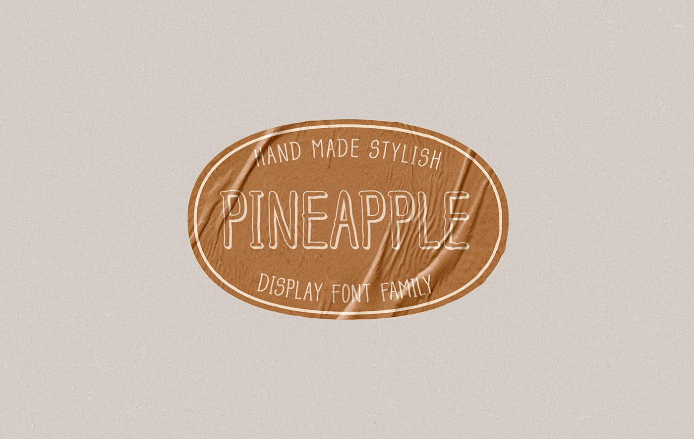Beispiel einer Pineapple-Schriftart